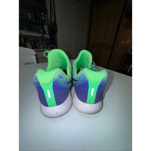 Nike LunarEpic Low Flyknit 2 Electro Green Black-Medium Blue Men's Size 13 - Picture 3 of 5